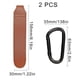 thumbnail image 2 of 2pcs Baby Bag with Stroller Hooks, Leather Stroller Organizer Pram Buggy Hook Clip, 2 of 4
