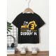 thumbnail image 1 of Una camiseta de verano cómoda para niños de 1 a 8 años, transpirable y adecuada para un niño de 3 años que ama las excavadoras., 1 of 6
