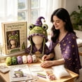 thumbnail image 6 of Luckky Fantasy Animal Earflap Hood Hat DIY Crochet Kit Complete Set for Beginner, 6 of 7