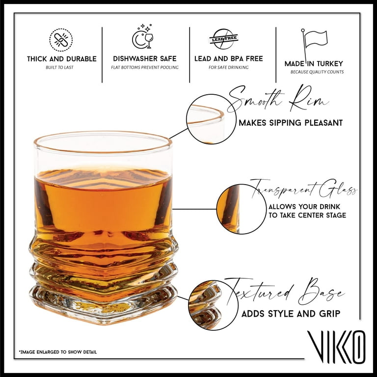 Vikko 1.5 Ounce Shot Glasses: Set of 12 Small Liquor and Spirit Glasses -  Durable Tequila Bar Glasses For Alcohol and Espresso Shots - 12 Piece Mini