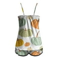 thumbnail image 5 of Hpapadks Halloween Sexy Pajama Set for Women Cute Graphic Spaghetti Strap Camisole Tops and Shorts 2 Piece Sleepwear Sexy Pjs Sets for Women Yellow, 5 of 6