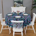 thumbnail image 2 of Dog Bones Round Tablecloth 60"x60",Wrinkle Wipeable Table Cloth for Kitchen Dining Room Picnic Patio Party, 2 of 6