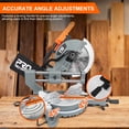 PRO 10-Inch Double Bevel Compound Oblique Saw, 5000RPM, 15A Power Miter ...