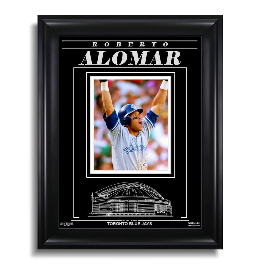 Roberto Alomar Toronto Blue Jays Engraved Framed Photo - 1992 ALCS