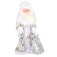 thumbnail image 3 of Peluche de Papá Noel eléctrico animado de Navidad de 40 cm para decoración de invierno. blanco, 3 of 9