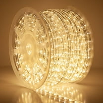150 ft. Warm White LED Rope Light Spool Indoor-Outdoor Bulk Tube Light, 120V, 1/2 Inch, 2-Wire