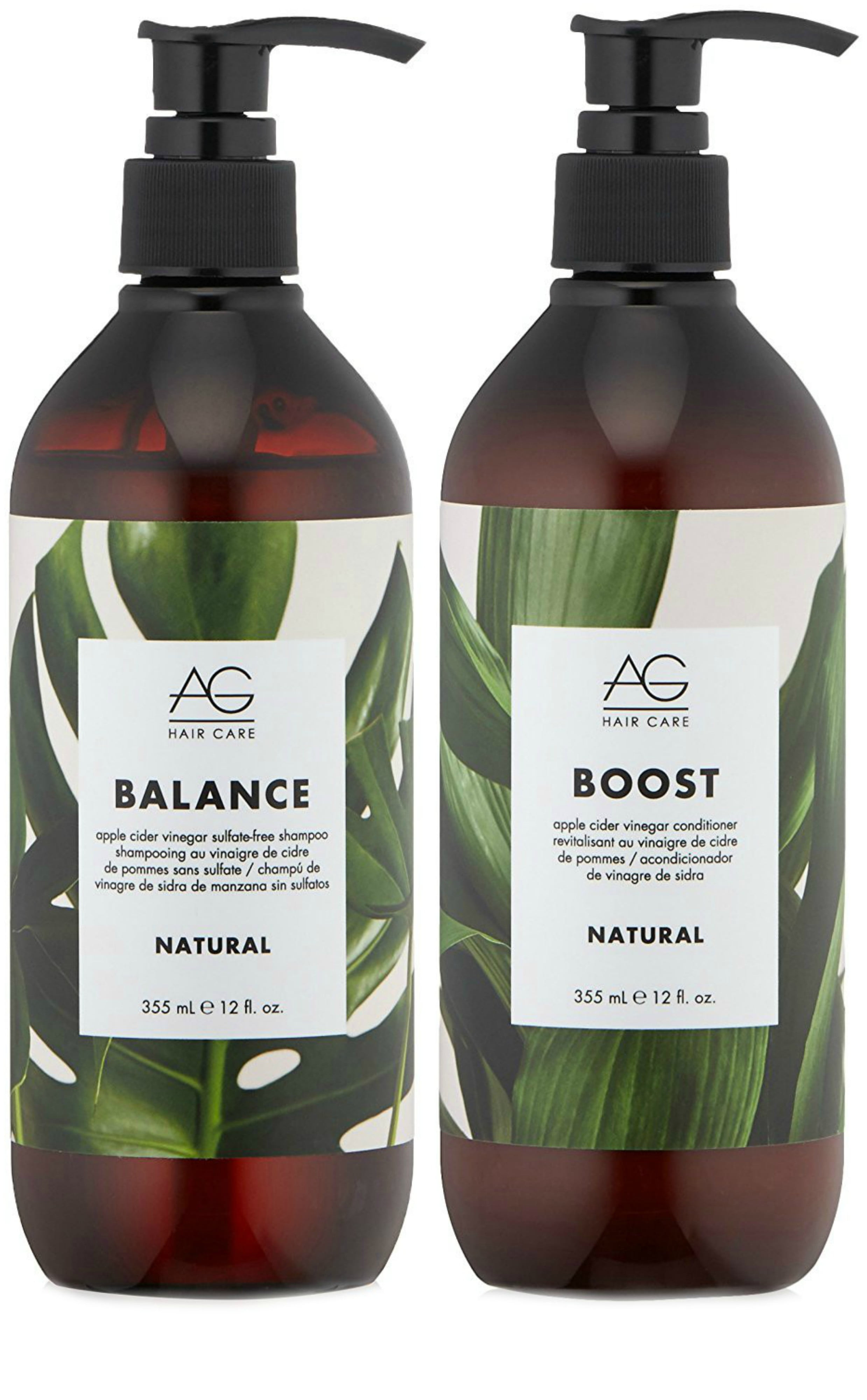 AG Hair Natural Balance Apple Cider Vinegar SulfateFree Shampoo and Boost Apple Cider Vinegar