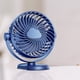 thumbnail image 4 of Mini Ventilador De Pinza Ventilador USB Silencioso 3 Velocidades Portátil 1200mAh Mesa para Estudiante Azul, 4 of 5
