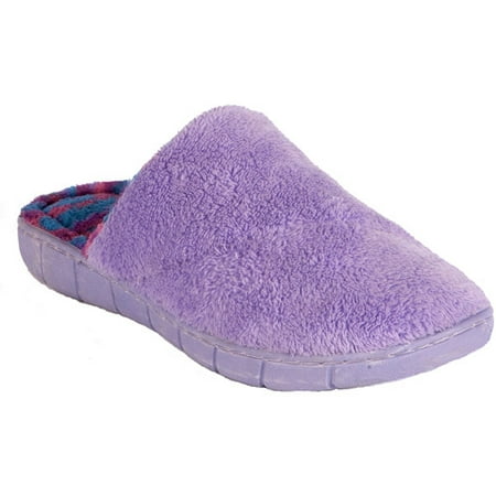 MUK LUKS Flower Fairisle Scuff Slippers