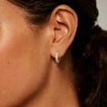 thumbnail image 6 of VEEDOFA 14K Gold Plated Huggie Hoop Earrings for Women, 5A+ CZ, 8/12/16/20mm,jewelry gift, 6 of 7