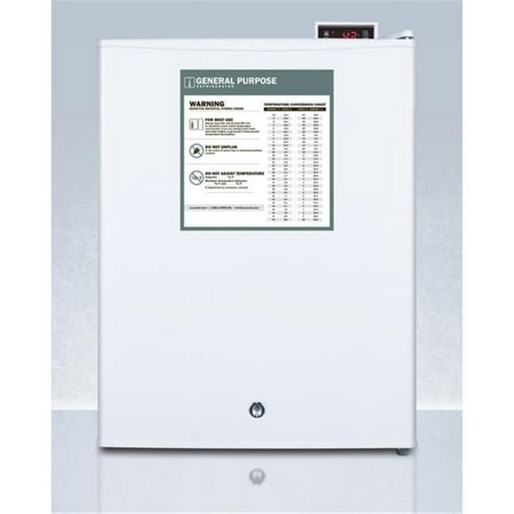 Compact general purpose all-refrigerator with automatic defrost, front lock, and digital thermostat