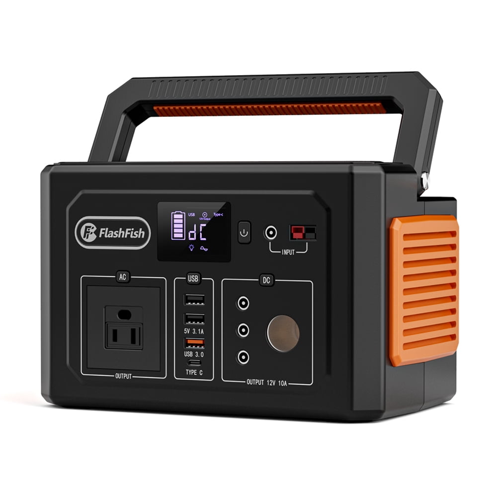 400W Portable Power Station, FlashFish 109200mAh/400Wh Peak 800W