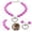 Hot Pink, variant on Pearl & Diamond Decor Pet Collar Adjustable Dog Cat Collar Sparkling Jewelry Pet Neck Chain Comfortable Pet Accessory for Small Medium Dogs & Cats