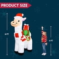 thumbnail image 6 of Joyfy 6 FT Christmas Inflatables Llama Outdoor Decorations,Llama Christmas Blow Ups Yard Christmas with Built-in LEDs for Holiday Party Garden Lawn Decor, 6 of 8