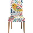 thumbnail image 2 of RYLABLUE Cute Bird Stretch Chair Cover Protector Seat Slipcover for Dining Room Hotel Wedding Party Set of 6, 2 of 5