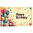 thumbnail image 3 of Colorful Balloons Birthday Celebration Backdrop Banner Happy Birthday Party Decorations Backdrop Photography Props Kids Party Supplies Birthday Decorations, 3 of 4