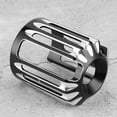 thumbnail image 3 of Water Drop Style CNC Aluminum Motorcycle Oil Filter Cover Cap Machine Oil Grid AccessoryBlack, 3 of 5