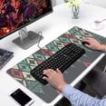 thumbnail image 2 of Long Mouse Pads for Desk,Multicolor Geometric Pattern Desk Mats on Top Of Desks, Desk Mouse Pad Extra Large with 3mm Non-Slip Base and Stitched Edge for Gaming,Office,Work,Home 31.5"x15.7", 2 of 6