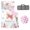 Butterfly Flower-01, variant on KAINSY Personalized Toddler Nap Mat, Custom Name Sleeping Bag with Removable Pillow & Blanket, Roll Up Nap Mat for Boy Girl, Preschool Daycare Kindergarten, Rainbow Butterfly
