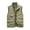 Khaki, variant on Lilgiuy Men's Utility Vest Casual Solid Color Standing Collar Multiple Pockets Vest Jacket Coat for Outdoor Fishing Photography Black
