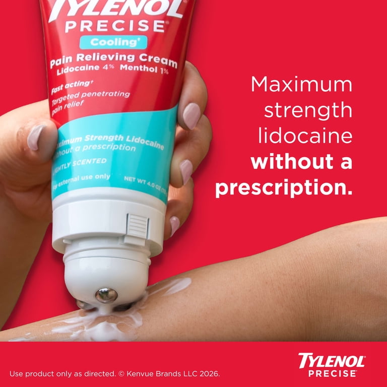 Tylenol Precise Cooling Pain Relief Cream, Lidocaine photo 7
