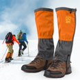 thumbnail image 2 of 1 par de Polainas Impermeables para Deportes al Aire Libre, Escalada, Senderismo, Polainas, Botas, Cubierta para Adultos(12-Naranja) EOTVIA NO, 2 of 6