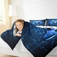 thumbnail image 4 of jejeloiu Teens Blue Gamepad Full Size Comforter Sets,Modern Gamer Bedding Comforter Set,Blue Geometric Honeycomb Bedding Sets For Boys Kids,Ultra Soft Home Decor Reversible,3pcs, 4 of 8