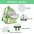 thumbnail image 4 of Cute Frog Students Backpack with Artistic Green Frog Print, Forest Mushroom Pattern, and Nature Cartoon for s, 4 of 6