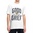 thumbnail image 2 of Camiseta de algodón con cuello redondo y manga corta para hombre y mujer, de Peanuts, Charlie Brown, Good Grief, Snoopy, 2 of 5