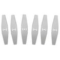 thumbnail image 2 of 6 Pcs Metal Lawn Mower Blades Head Replacement Saw Blades Lawn Mower Fittings Accessories, Universal Craftsman String Trimmer Attachments Fit with Garden Mowers, Weed Eaters & Trimmers, 2 of 6