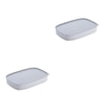 thumbnail image 1 of Injueey Almacenamiento de alimentos versátil: amplio y fácil de limpiar Experiencia de cocina práctica Contenedor de almacenamiento de Gris 2Conjunto, 1 of 6