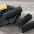 thumbnail image 4 of MALLONI HOME Ultra Soft Cotton Washcloths, Contains 24 Piece Face Cloths 12x12 inch, Ideal for Everyday use Face Towels, Compact & Lightweight Multi Purpose Washcloths - Charcoal Grey, 4 of 5