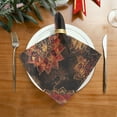 thumbnail image 2 of Satin Native Fab Cotton Dinner Napkin Autumn Bloom Dance Reusable, 2 of 8