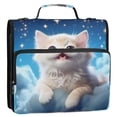 thumbnail image 3 of ALAZA Zipper Binder Bag Cat on Clouds 3 Ring File Folder Binder Organizer Bag, 3 of 8