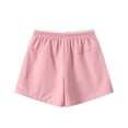 thumbnail image 5 of Tigivemen Workout Running Shorts Girls Athletic Shorts Summer Basketball Soccer Sweatshorts with Pockets for Kids Pink 11-12 Years, 5 of 6