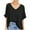 Black, variant on T-Shirts For Women Sevevn Women's Solid Oversized Summer V-Neck Basic Casual Loose T-Shirt