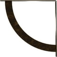 thumbnail image 3 of Ekena Millwork 2"W x 24"D x 24"H Bulwark Steel Bracket, Antiqued Brass, 3 of 12