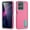 Rose Red + Cyan, variant on For Motorola Moto G 5G 2026 6.7” Case Kickstand Durable 3-Layer Military Grade Protective Case Hybrid Silicone Heavy Duty Rugged Shockproof Screen Lip Raised Protection,Rose Red+Cyan
