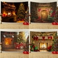 thumbnail image 2 of Fondo de Navidad, tapiz de fotos para colgar en la chimenea, decoración navideña, actividades festivas, disfraces, 2 of 6
