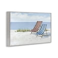 thumbnail image 4 of Stupell Industries Serene Beach Chairs Landscape Painting Gray Framed Art Print Wall Art, 24 x 16, 4 of 10