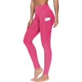 thumbnail image 1 of THE GYM PEOPLE Pantalones de yoga gruesos de cintura alta con bolsillos, control de barriga, entrenamiento, correr, yoga, leggings para mujer, 1 of 4