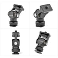 thumbnail image 4 of Andoer Video Monitor Mount Mini LED Light Bracket Holder Ballhead Aluminum Alloy with Cold Shoe Mount 1/4 Inch Screw for DSLR Camera, 4 of 7