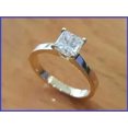 thumbnail image 4 of IG1 Certified Princess Cut 1CT Lab Grown Diamond Women's Wedding Ring 14k Gold, 4 of 5