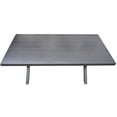 thumbnail image 5 of Pemberly Row Coastal Brown Aluminum Rectanglular Patio Table, 5 of 10