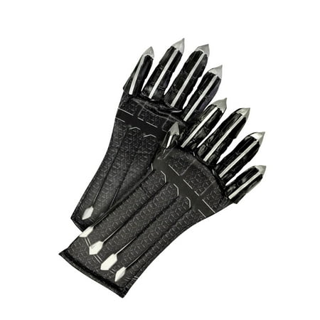 Marvel Black Panther Movie Child Deluxe Black Panther Gloves With Claws Halloween Costume