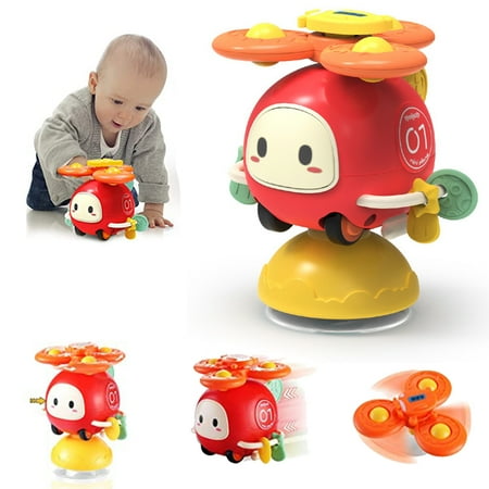 Girony Suction Cup Spinner Toy for Baby 2 3 year old, High Chair Toys, Sensory Toys Car Toys for Toddlers, Baby Montessori Toys for 6 to 12 Months,Great Gifts Idea