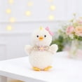 thumbnail image 4 of AYktou Easter Chicks Hanging Ornaments, 3×2×5 Inch Easter Decoration Fluff Felt Small Doll Pendant with Bow Headwear Cute Chickens Gifts for Easter Basket Stuffers Tree Hanging Party Favors, White, 4 of 6