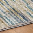 thumbnail image 5 of Addison Rugs Dream Shag Premium Machine Washable Transitional Stripes, Bars, Horizontal Lines Blue Runner Rug, 2'3" x 7'6", 5 of 8