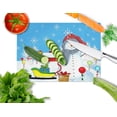 thumbnail image 2 of Carolines Treasures PJC1083LCB Snow Happens In The Meadow Snowman Glass Cutting Board- Large, 2 of 2