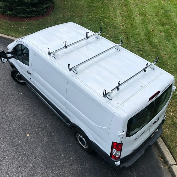 Vantech Heavy Duty 3 Bar Ladder Roof Rack Fits Transit Cargo Van Low